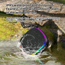 Rockmia EBS-309 Mini Portable Bluetooth 5.3 Speaker With RGB Light  Outdoor Waterproof Music Box Magnetic to Steel