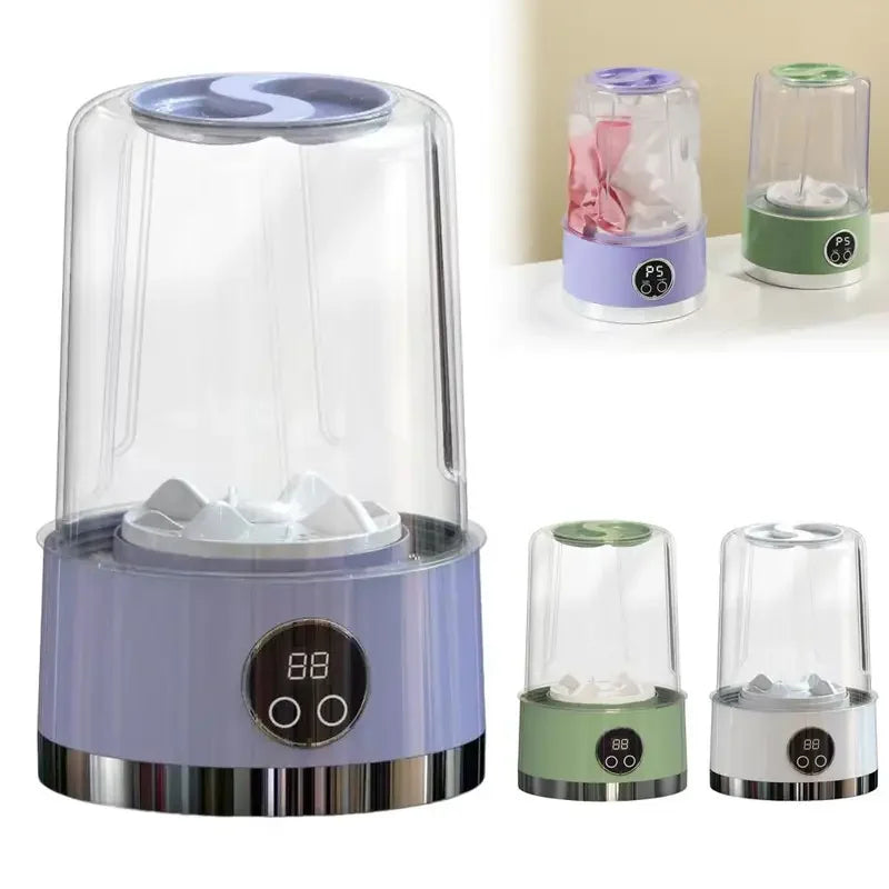 Portable Cordless Washing Machine,USB Rechargeable, Mini Washer For /Underwear/Socks/Baby Clothes Home Travel Laundry Bucket